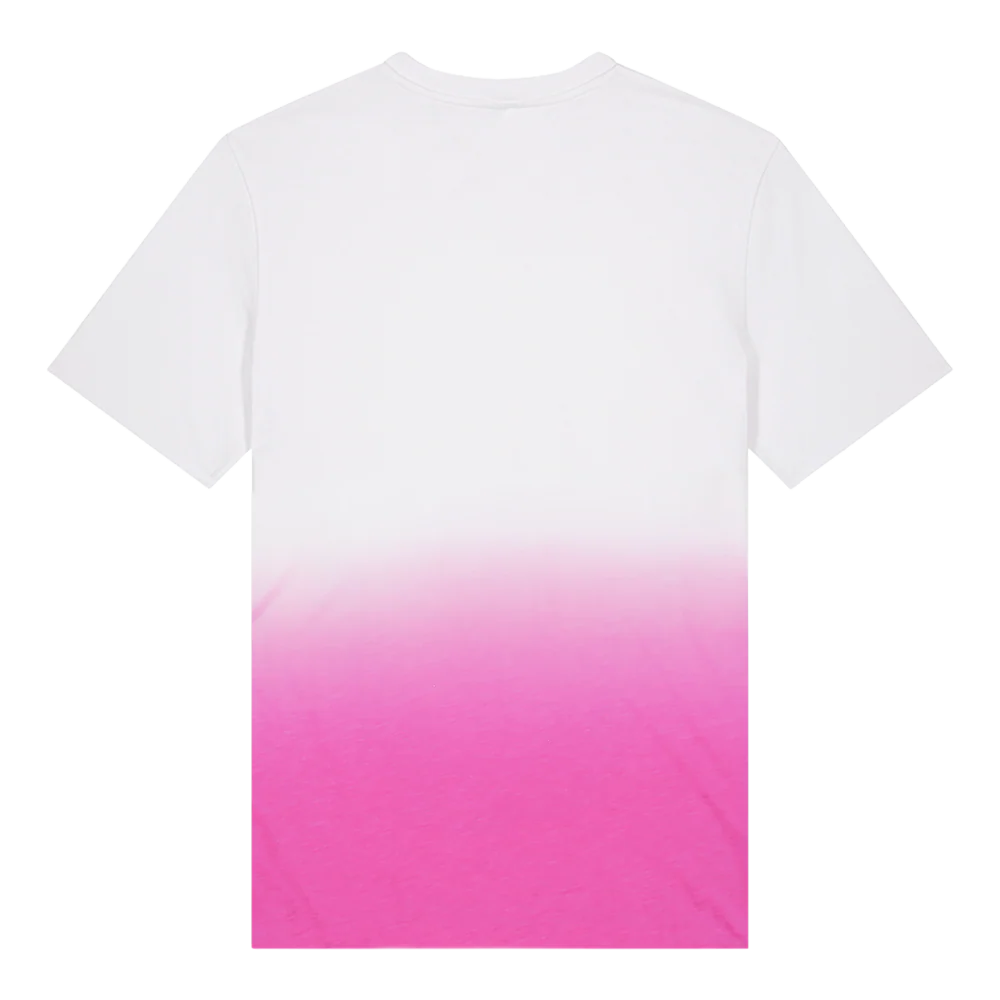 Dip Dye T-Shirt (White/Pink) - Image 3