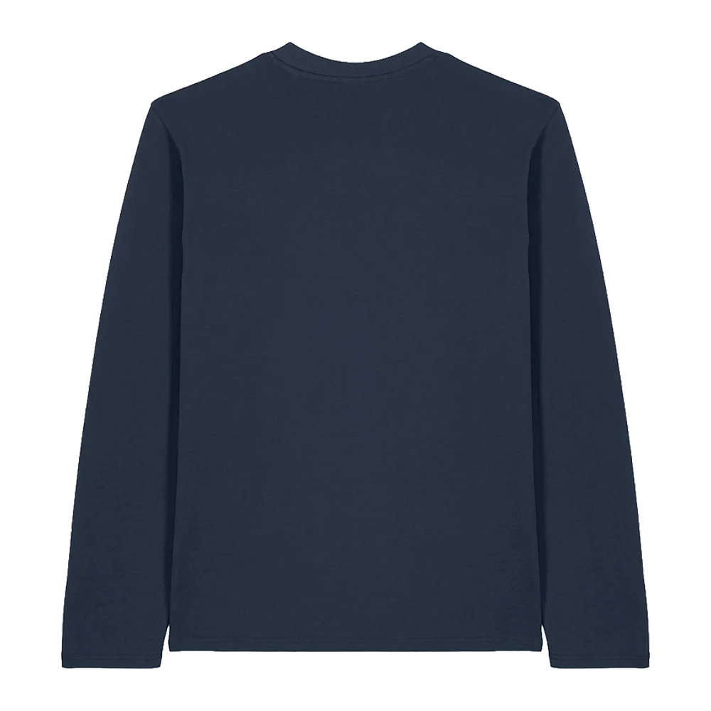 Repeat Logo Long Sleeve (Navy) - Image 3
